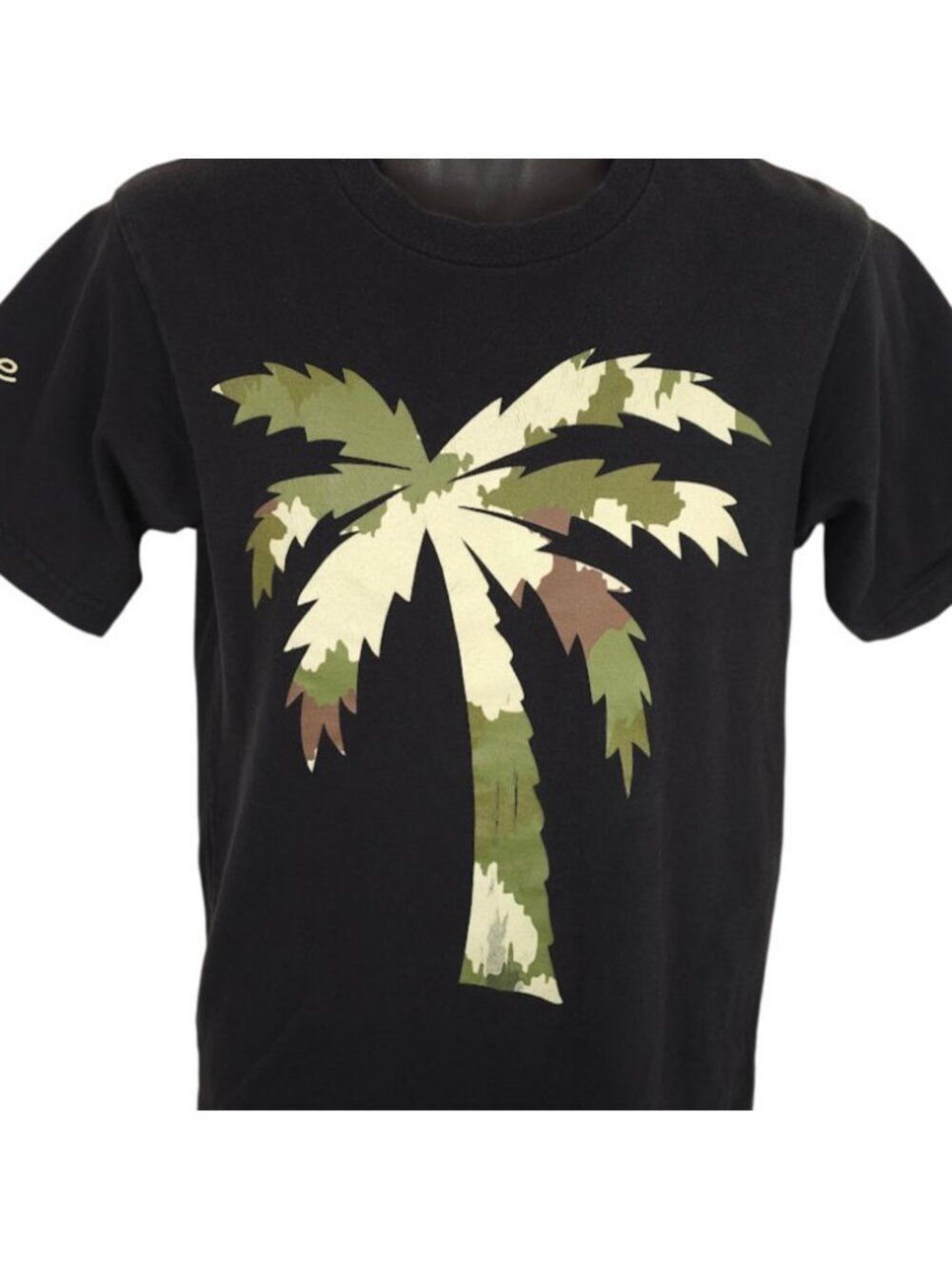 BLVD Supply T Shirt Mens Size Medium Black Camouflage Palm Tree Soulja Boy Camo